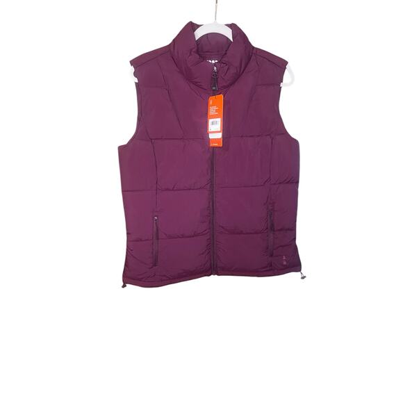 Wine Color Bass Outdoor Women’s Quilted Jacket NWT Size M - Picture 3 of 4